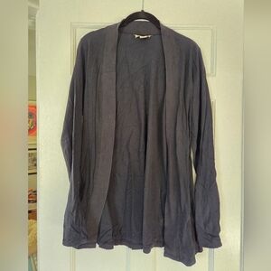 White and Warren Black Long Sleeve Cardigan